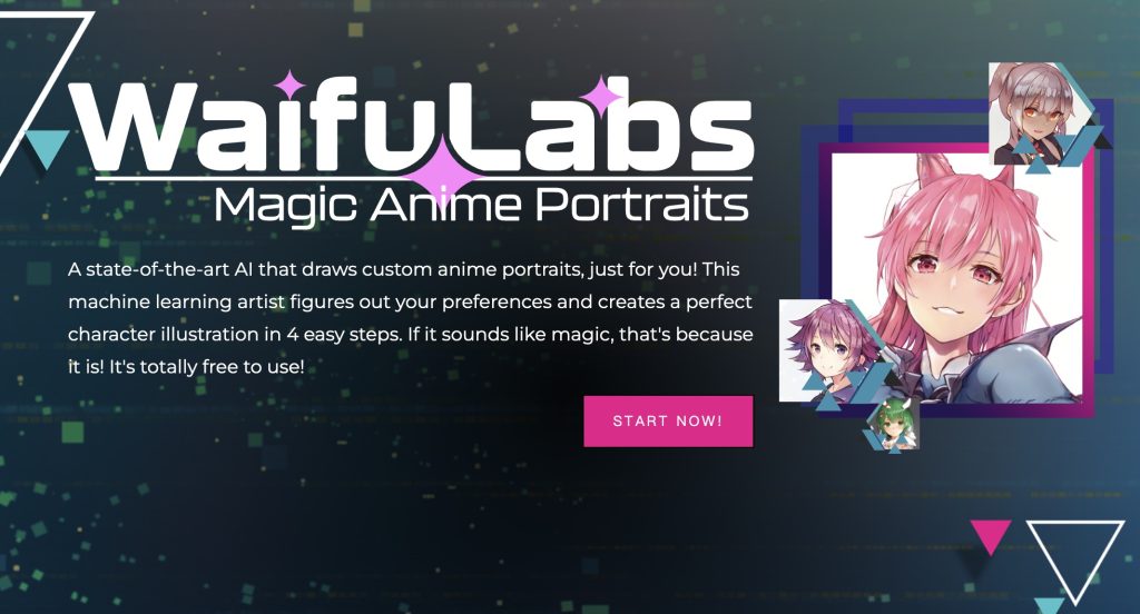 AI动漫|二次元,动漫,Waifu Labs-Magical Anime Portraits[疯语咒AI]